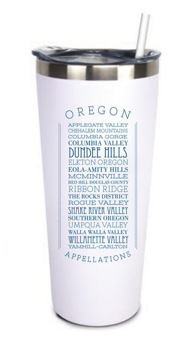 22 Oz. Stainless Insulated Tumbler in a Customizable Appellations Design