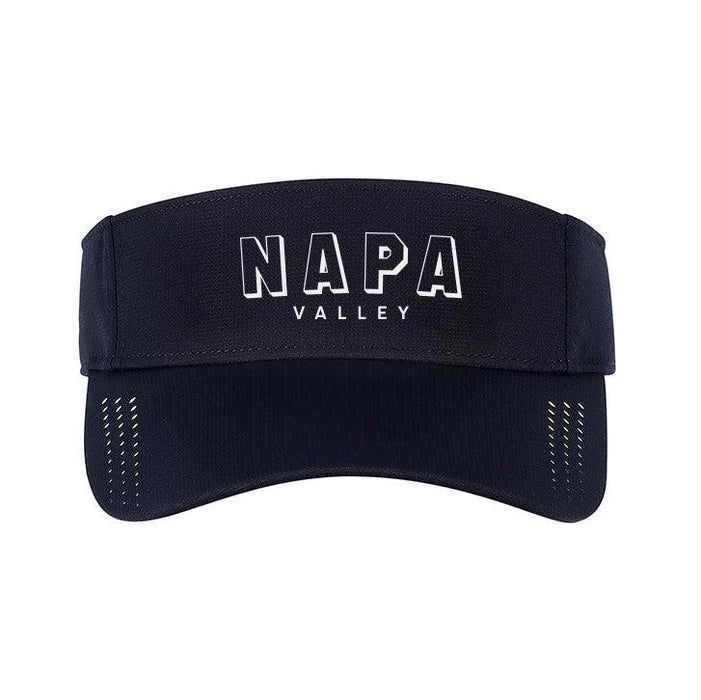 Pearl Nylon Perforated Bill Visor Printed with a Customizable BLOCK SPORT COLLECTION Design