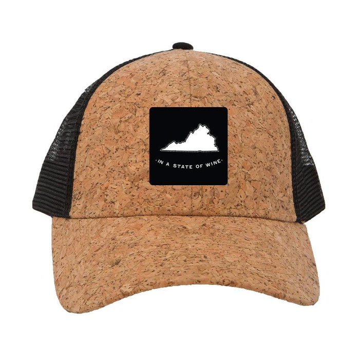 Cork Trucker Cap Custom State of Wine