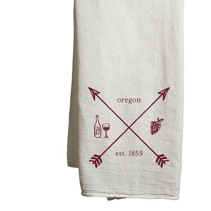 Tea Towel Oregon Arrows