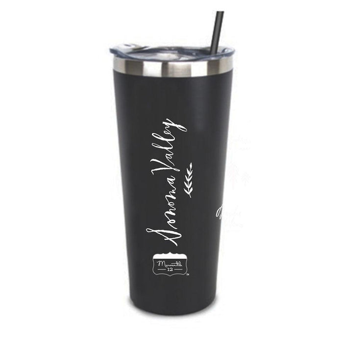 Stainless Steel Tumbler Bay Area Calligraphy Map